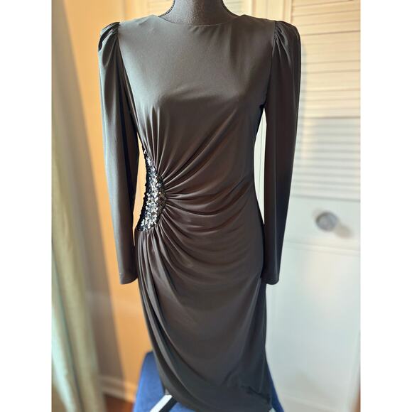 LILLIE RUBIN for Rimini Vintage 1970s Union Made Xmas NYE Holiday Cocktail Dress - Picture 1 of 8